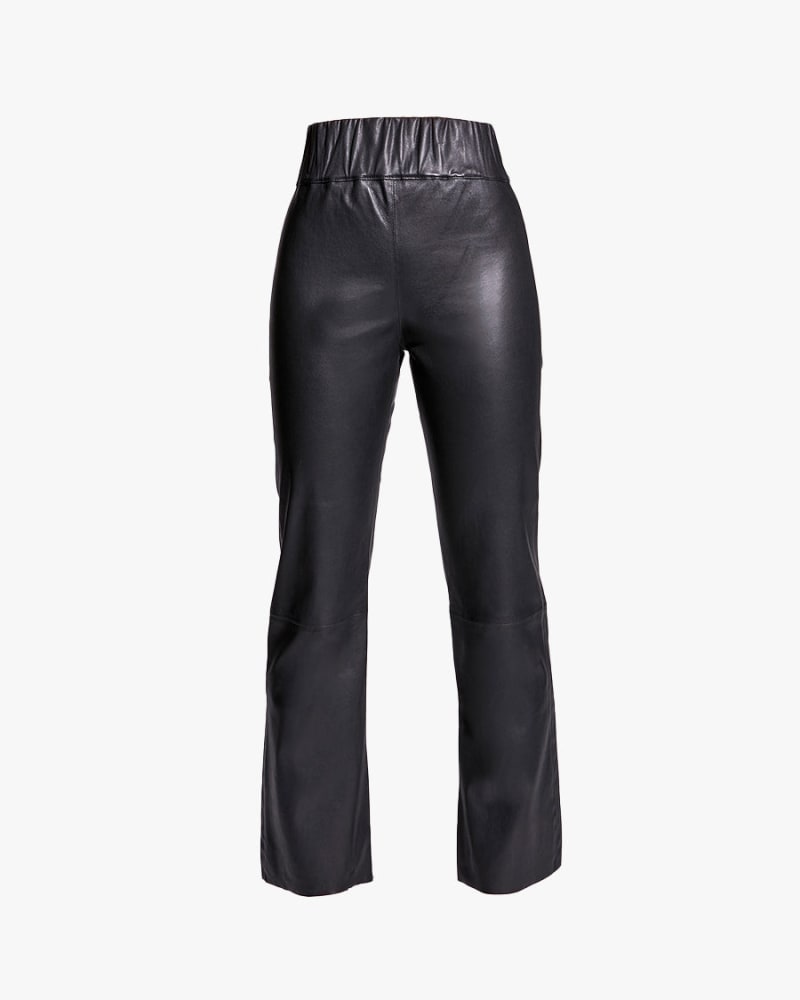 Front of a size L REAGAN STRETCH LEATHER LEGGINGS in Black by AS by DF. | dia_product_style_image_id:237167
